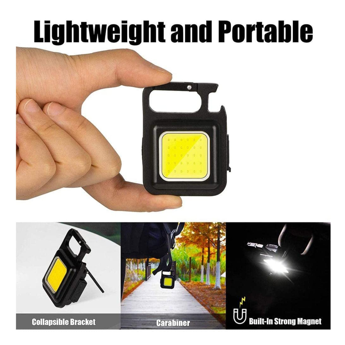 Miniatura 3 de Mini Linterna Llavero Portátil Magnética